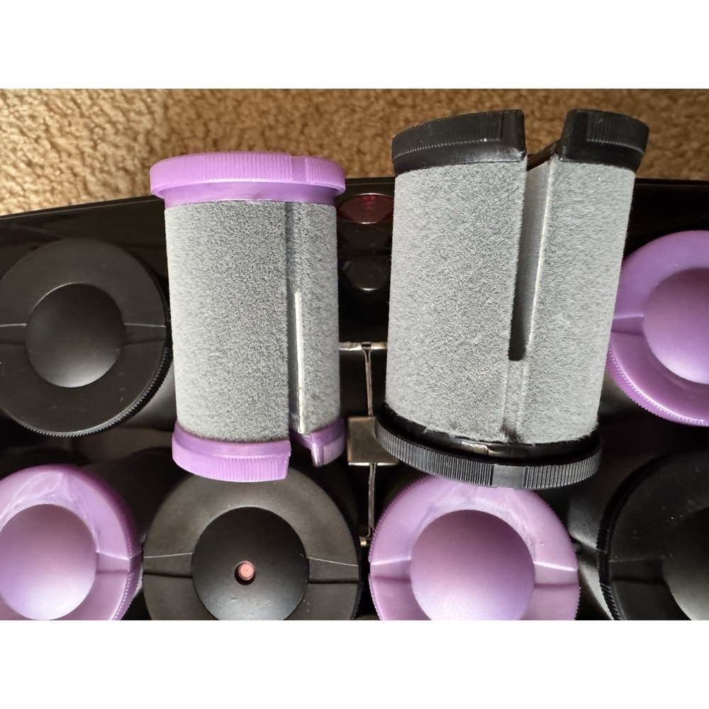 Conair Waves & Volume 12 Ceramic Flocked Hot Rollers Set - Model CHV14JXRSAM - Picture 3 of 8